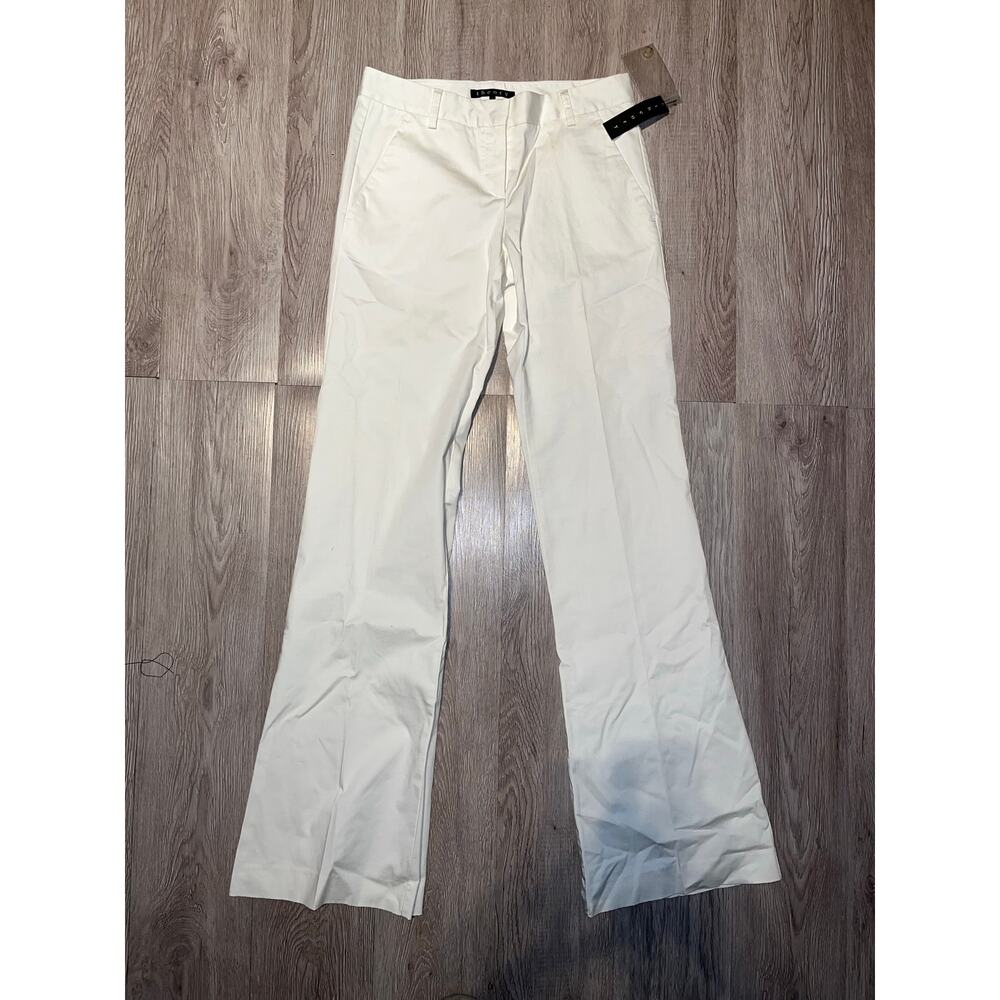Theory Cream Wide Leg Pants